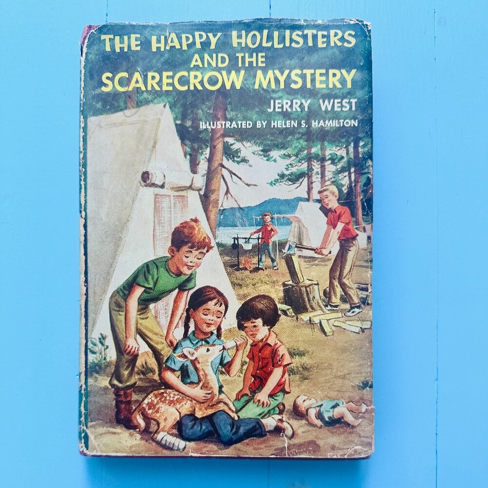 Vintage 1957 Happy Hollisters Scarecrow Mystery HC DJ Jerry West